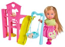 Кукла Еви 12 см с собачками набор Игровая площадка для питомцев Simba 5733074