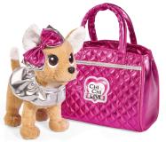 Плюшевая собачка 20 см Chi-Chi love Гламур с розовой сумочкой и бантом Simba 5893125