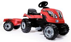 Трактор педальный XL с прицепом красный Smoby 710108