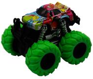 Машинка гоночная die-cast 4*4, 12 см, фрикционная,  двойной реверс, зеленые колеса Funky Toys FT61041