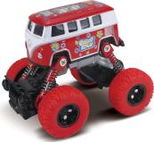 Автобус die-cast, инерционный механизм, рессоры, красный, 1:46 Funky toys FT61076