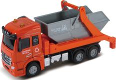 Мусоровоз, кабина die-cast, инерционный механизм, свет, звук, 1:43 Funky toys FT61083