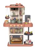 Детская игровая кухня Cooking Studio, бежевая пар, вода, муз., св., зв., 43 предмета, 51,5*23,5*72 с